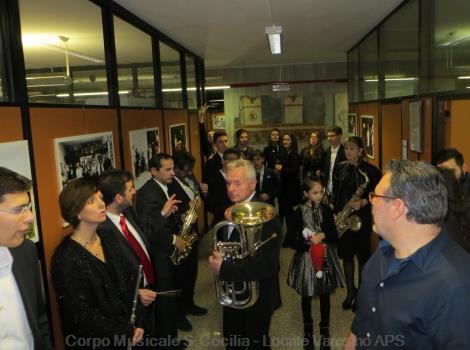 La banda qualche minuto prima del concerto