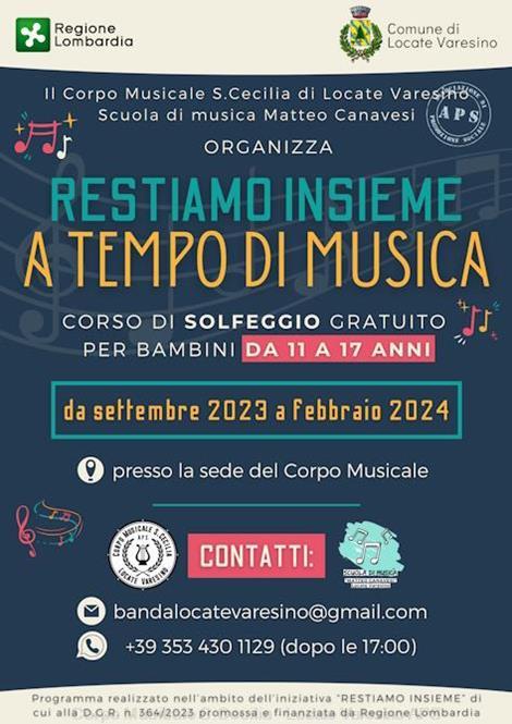 Corsi di solfeggio per ragazzi 2023/2024